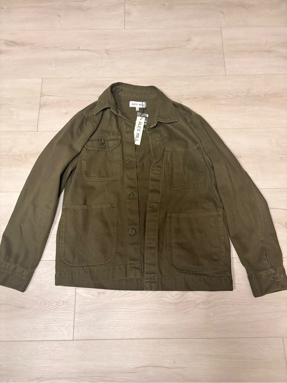 Alex Mill Garment Dyed Work Jacket Recycled Denim - NWT - Small